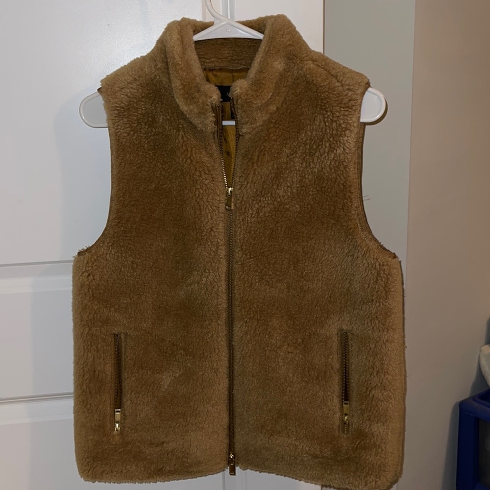 J Crew Fur Vest